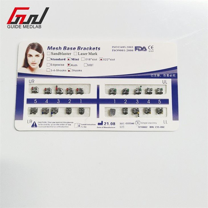4 types of metal brackets for braces